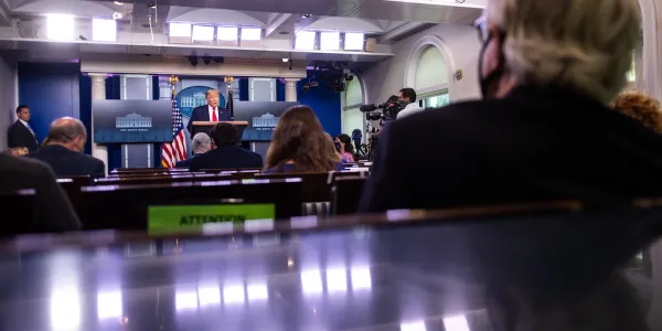 White House Plants Pro-Trump Conspiracy Theorists Among Reporters in Briefing Room