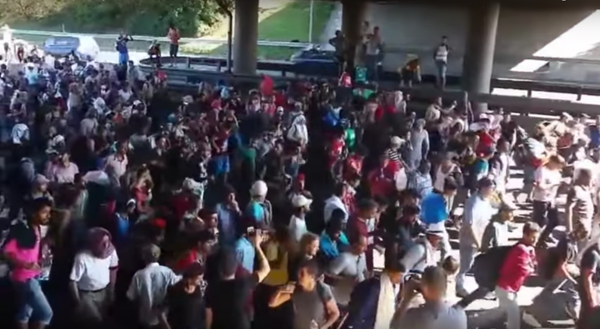 Trump’s final ad passes off footage of migrants in Hungary as scene from U.S.